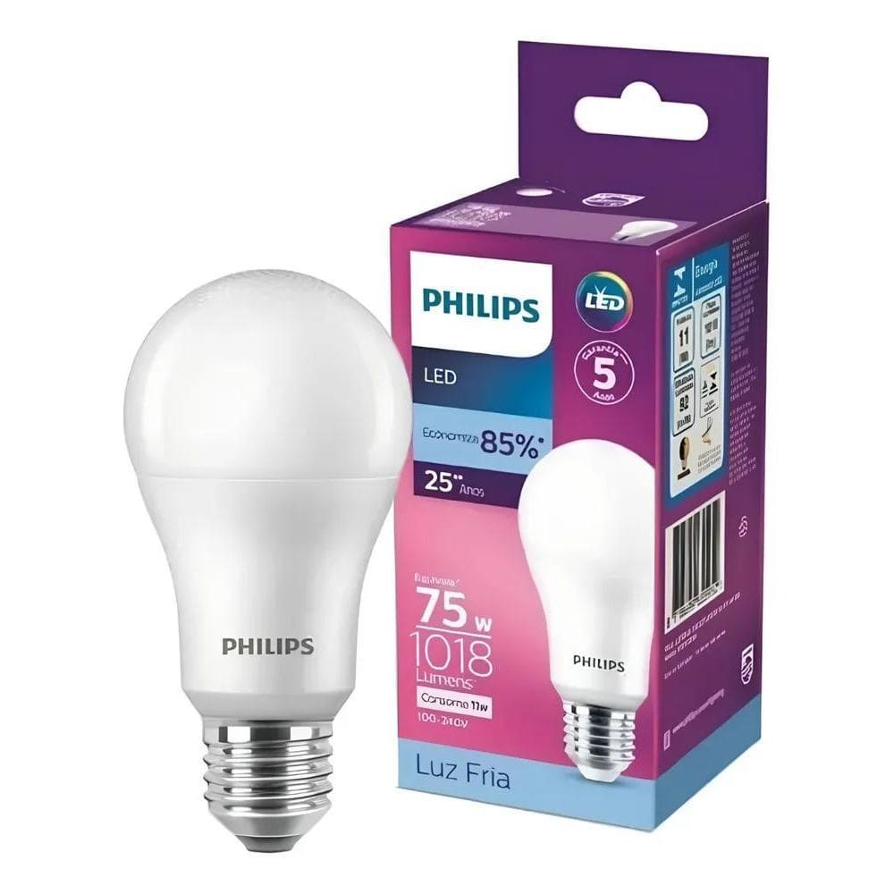 Lâmpada Led Bulbo Philips 9,5W 1018Lm Bivolt