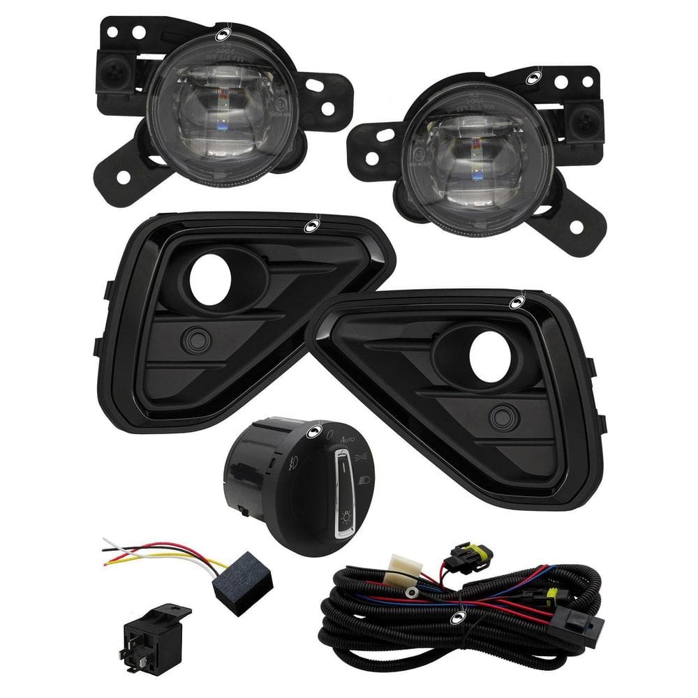 Kit Farol Milha Led T-Cross Sense 2025 Diante Botão Painel