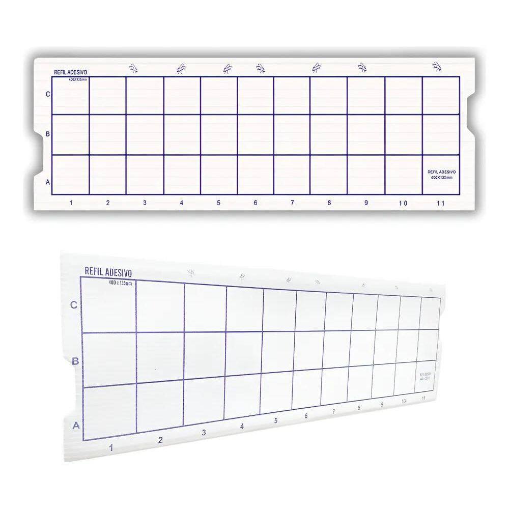 10X 10 Refil 400X135Mm - Armadilha Luminosa Mata Mosca Mosq