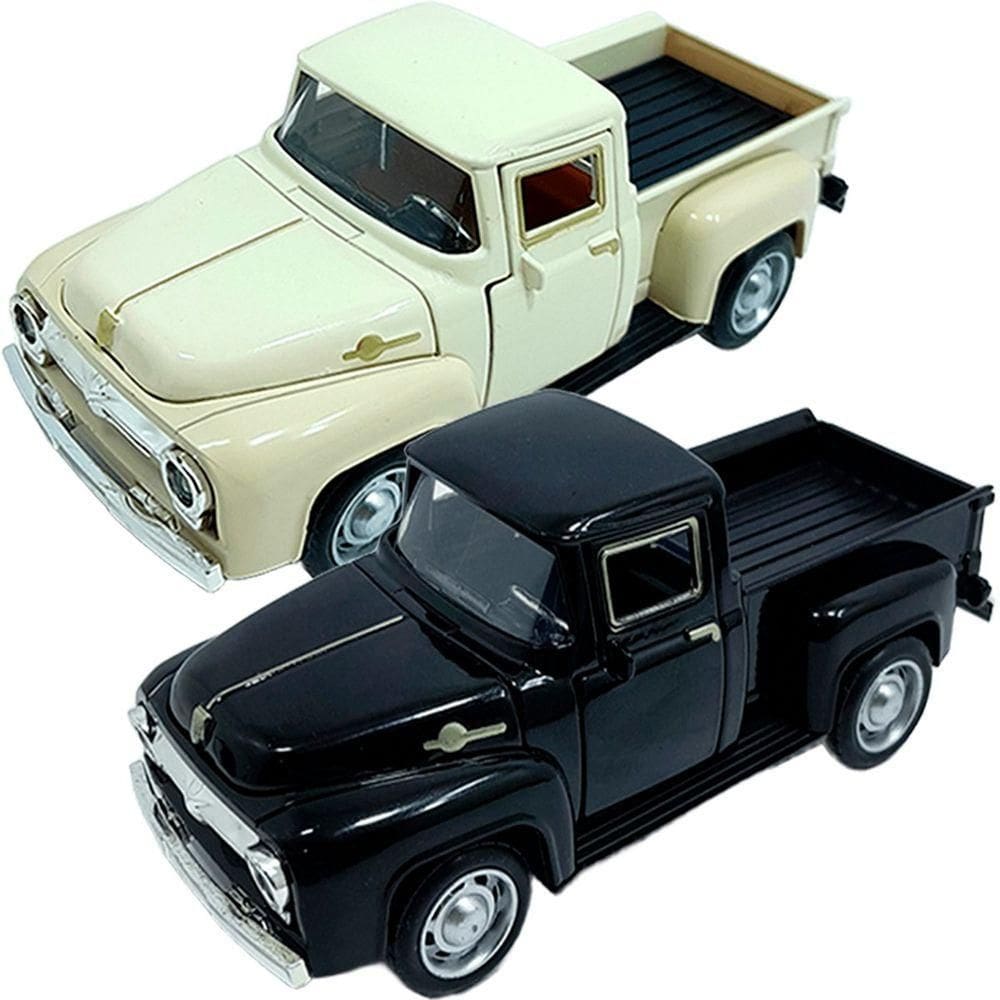 Miniaturas Camionete Carrinho Pickup F-100 Em Metal Kit 2pçs