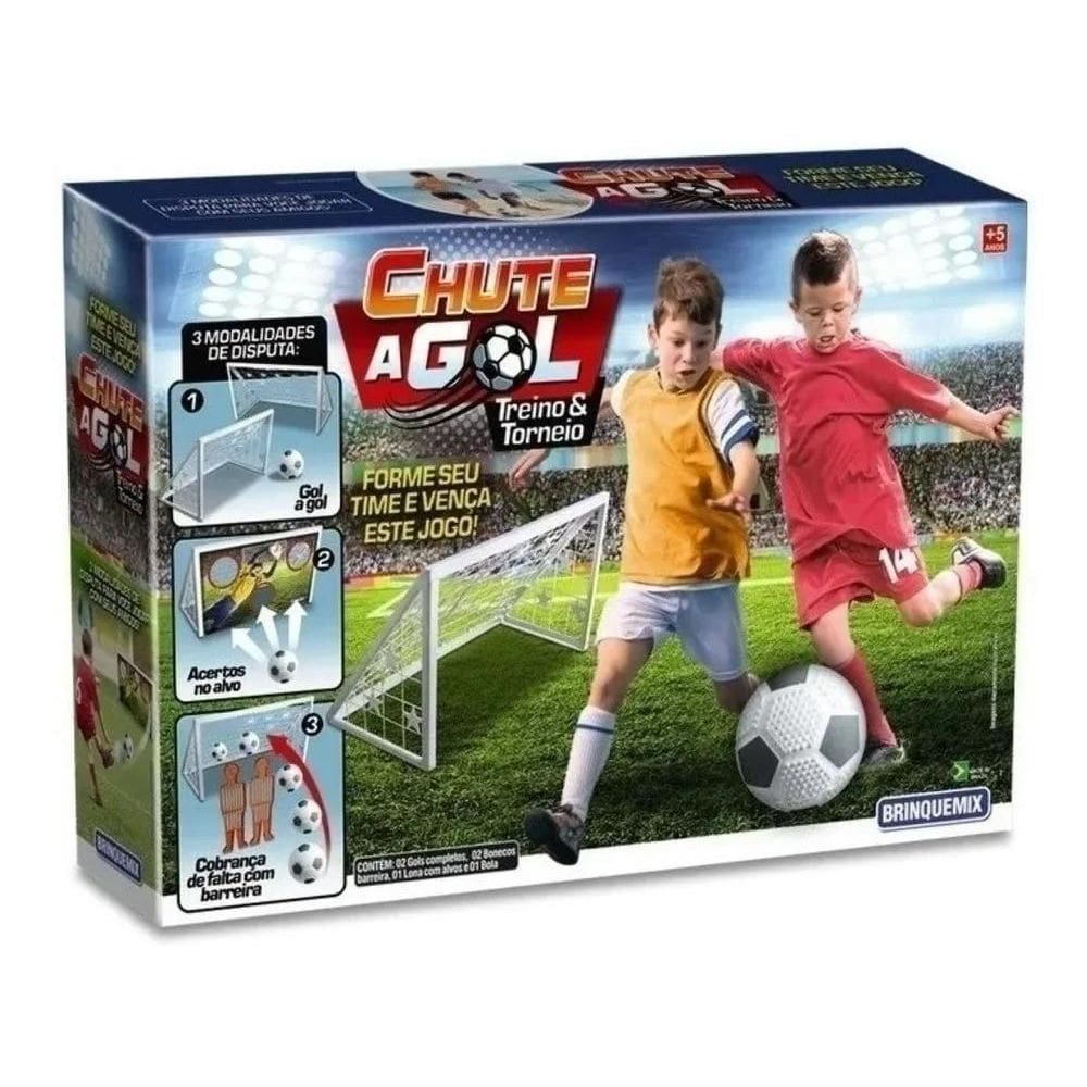Kit 2 Mini Trave Gol De Futebol Infantil Jogo Com Bola
