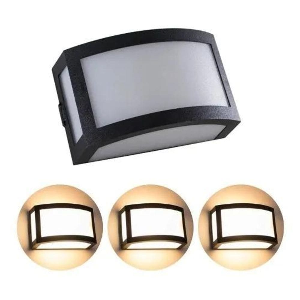 Arandela Facho De Luz Parede Muro Externa Interna E27 Pa Pre
