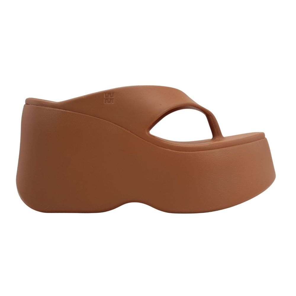 Tamanco Melissa Free Thong Wedge Adulto Marrom