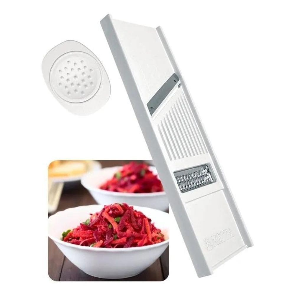 2X Cortador Fatiador Ralo Legumes Batata Palha Mandoline Chi