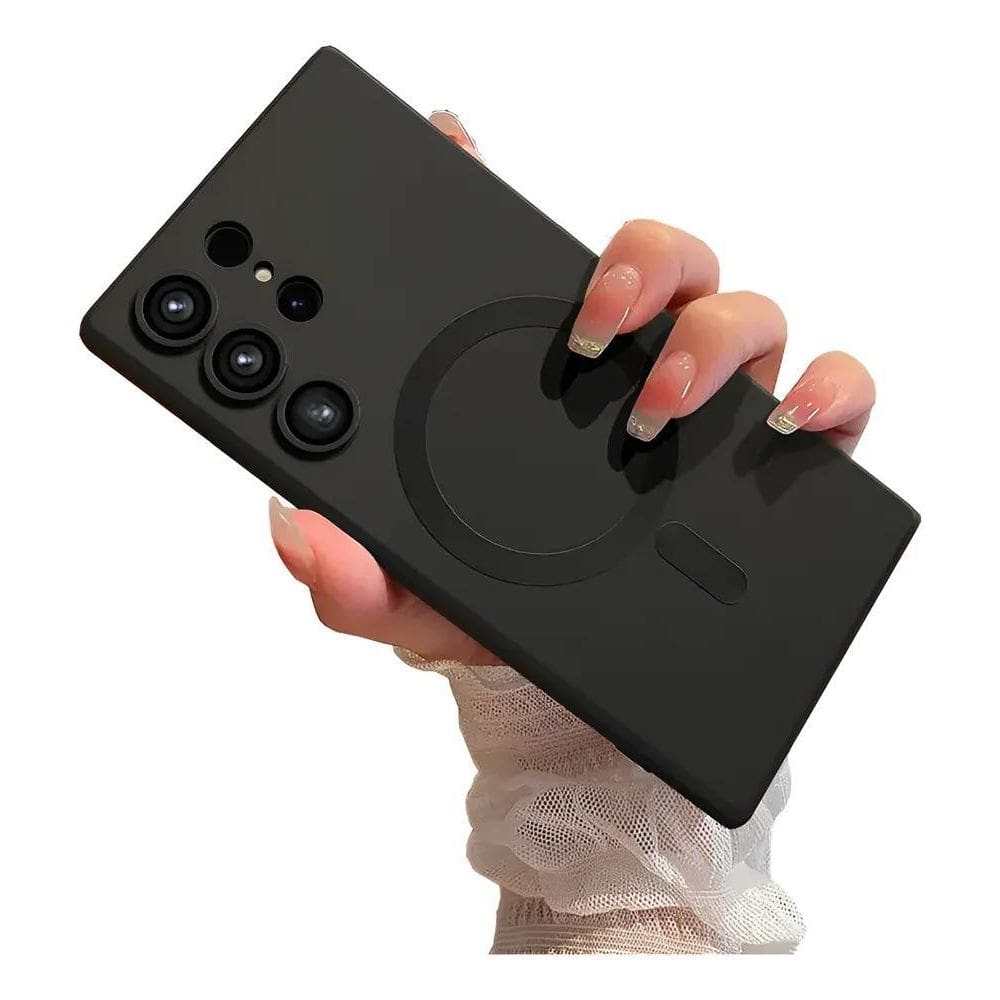 Capa Para Samsung Magsafe Com Proteção Câmera Branco S20 Fe