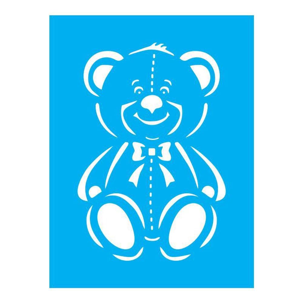 Stencil Tamako Urso Pelúcia - 15X20Cm - Ref A3200