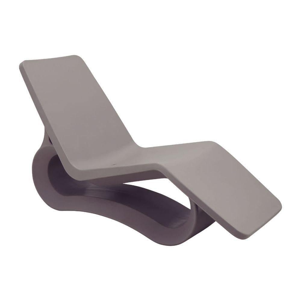 Espreguiçadeira Chaise Tramontina Octo Em Polietileno Concreto Com Furo