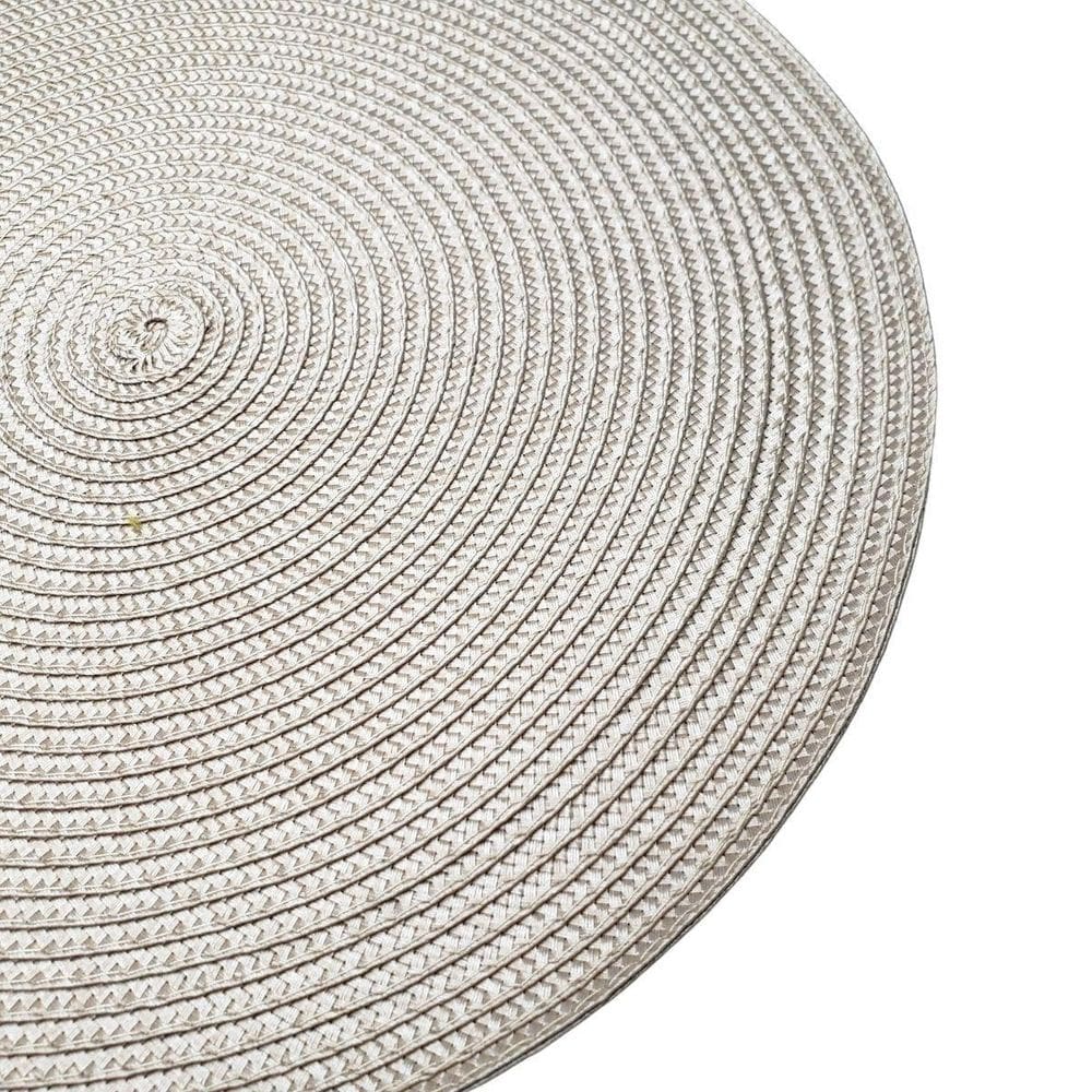 Kit 4 Sousplats Yoi Red Prata 38Cmx38Cm