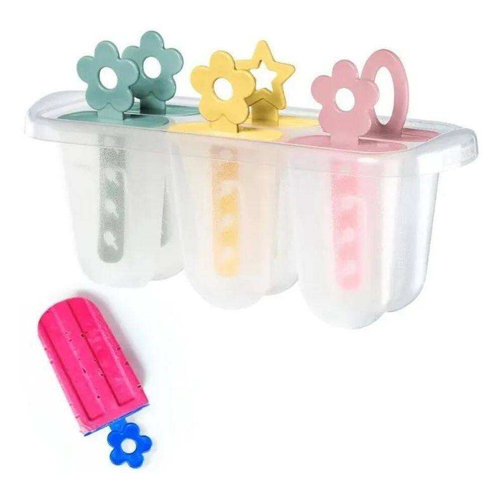 10X Forma 6 Picolés Sorvetes Gelo Livre Bpa Infantil