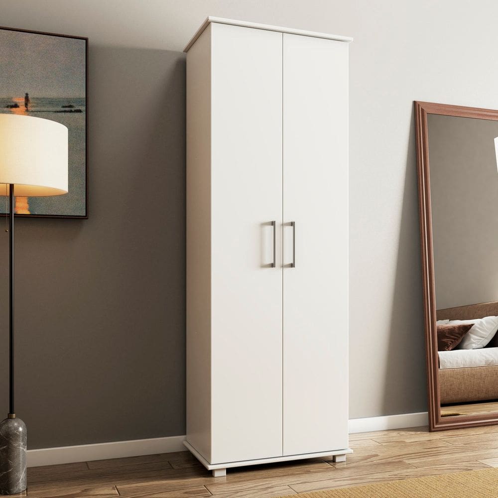 Sapateira para Quarto 2 Portas 6 Prateleiras Branco