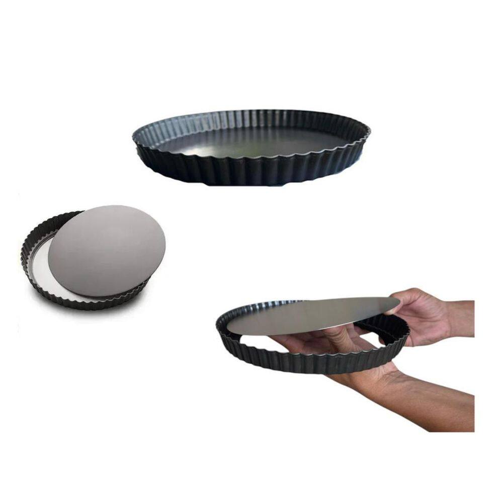 Forma Fundo Antiaderente Tortas Quiche Bolo 24X6Cm