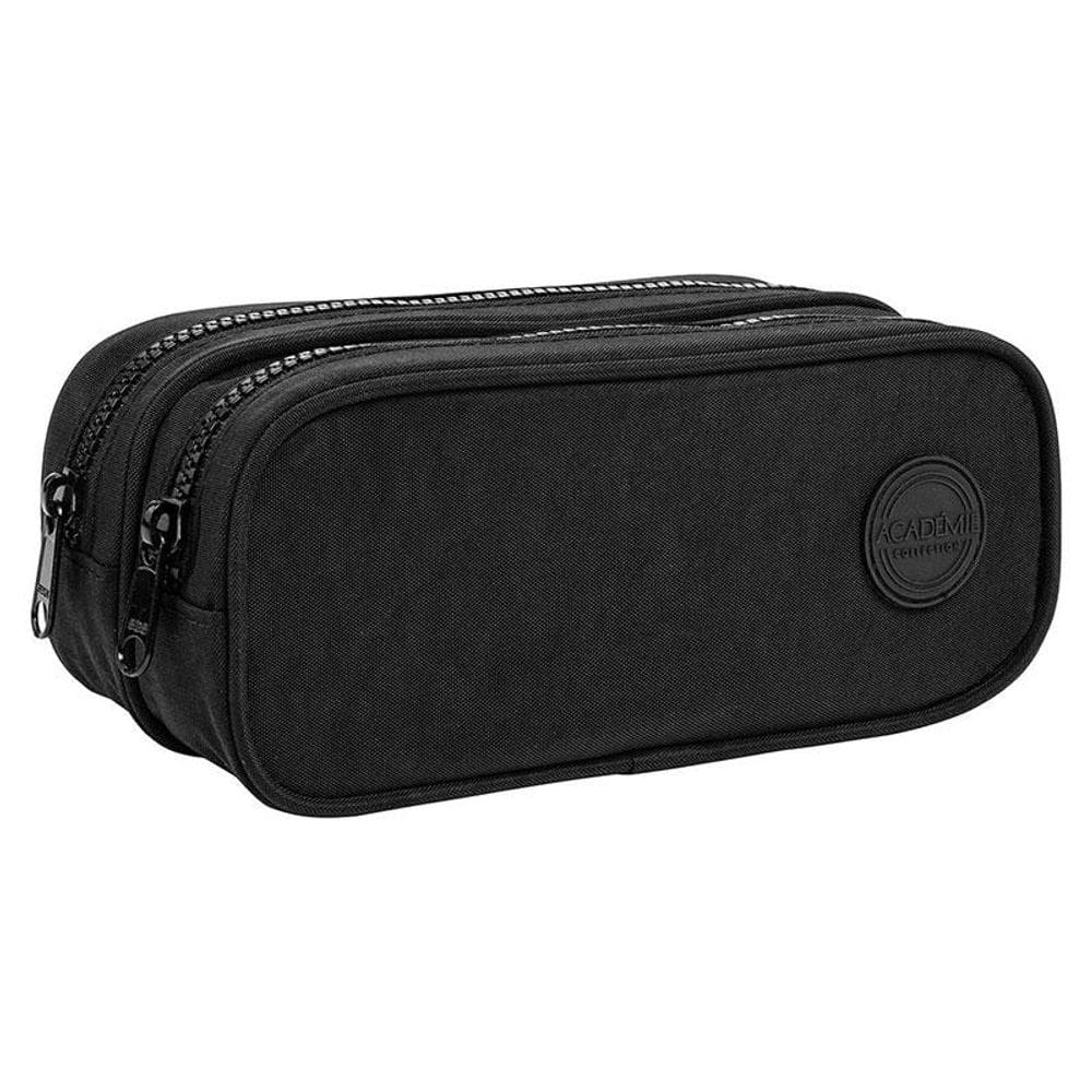 Estojo Escolar Infantil Duplo Académie Preto - Tilibra