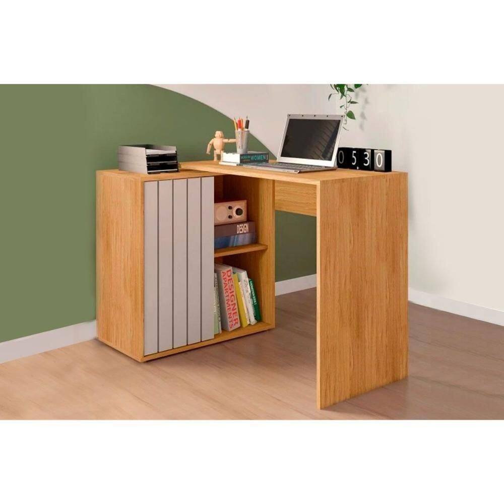 Mesa Escrivaninha Casal Tech C- 1 Porta De Correr Lamina -cacao - Caemmun