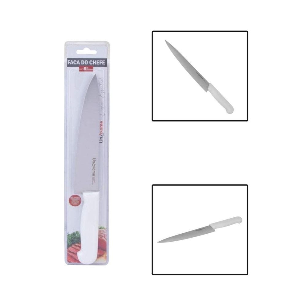 Faca Do Chef Aço Inox 8 Linha Essential
