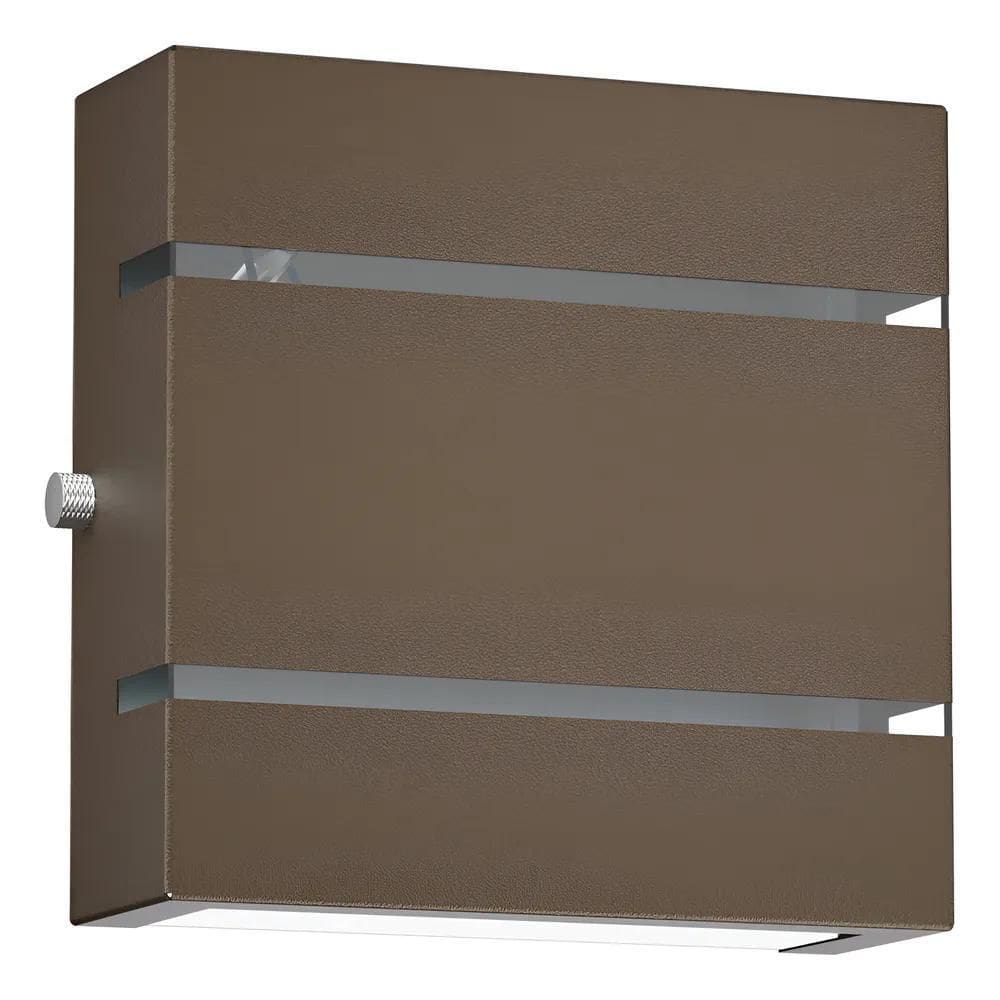 Kit 10 Arandela 2 Fachos 2 Frisos Uso Externo Ga Marrom