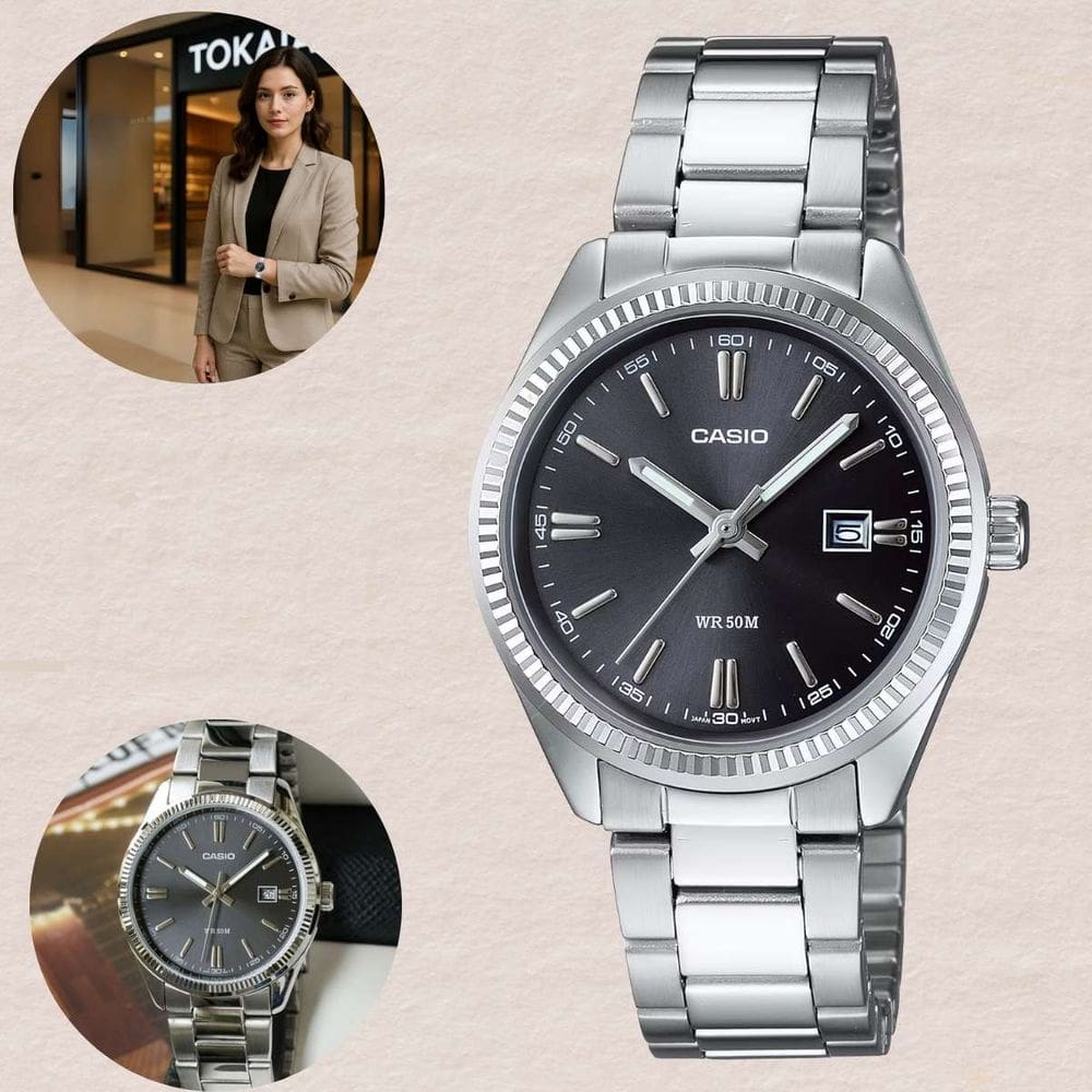 Relógio Casio Masculino Analógico Prata LTP-1302PD-1A1VEG