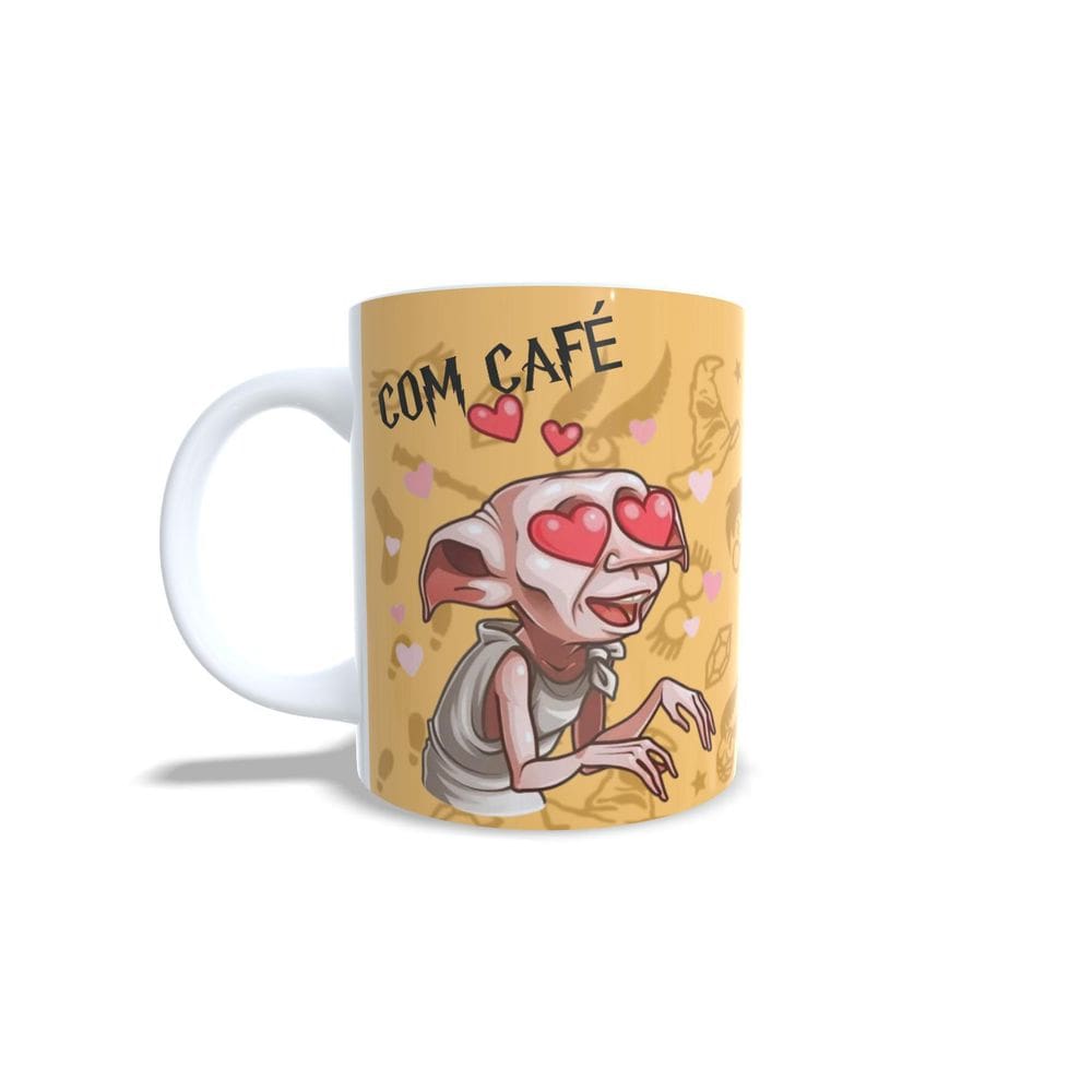 Caneca Harry Potter Dobby Para Café Porcelana