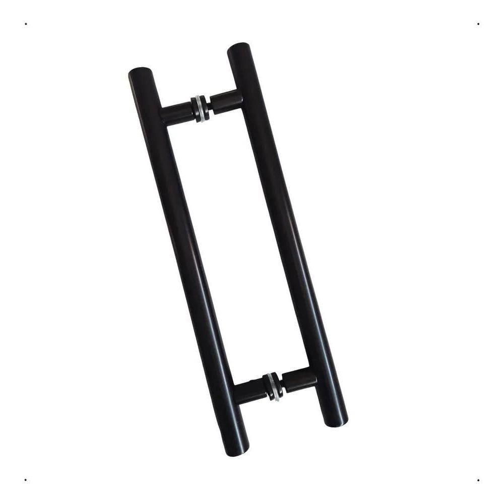 Puxador Porta Pivotante H Alumínio Preto