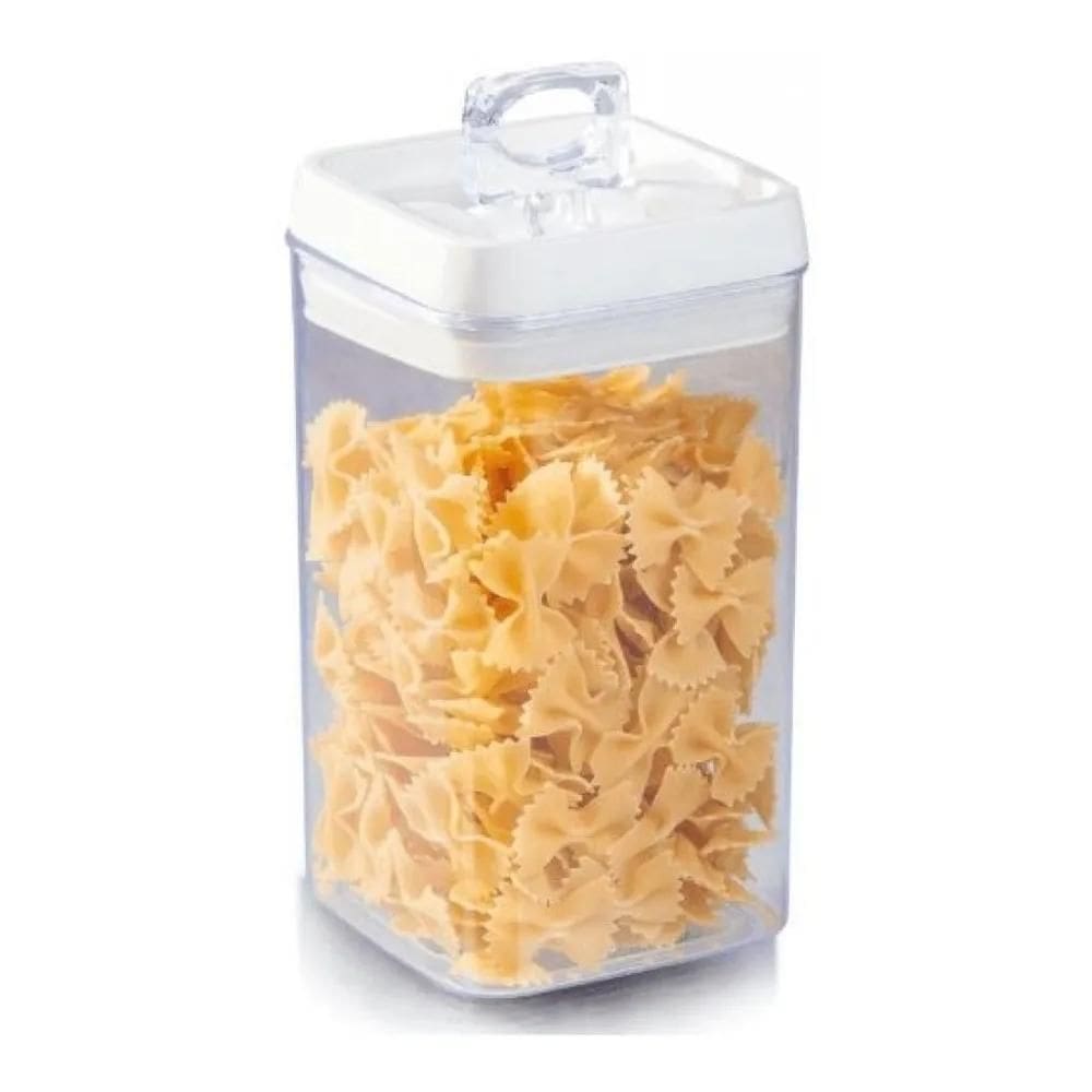 10X Pote Hermético Quadrado Acrílico Grande 2,3 Lts Bem Ved