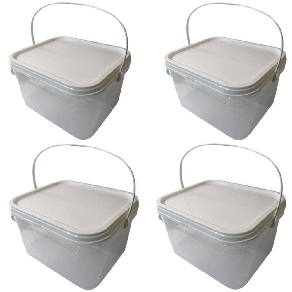 Balde Para Sorvete 2.4 Litros-Kit 4 Pçs