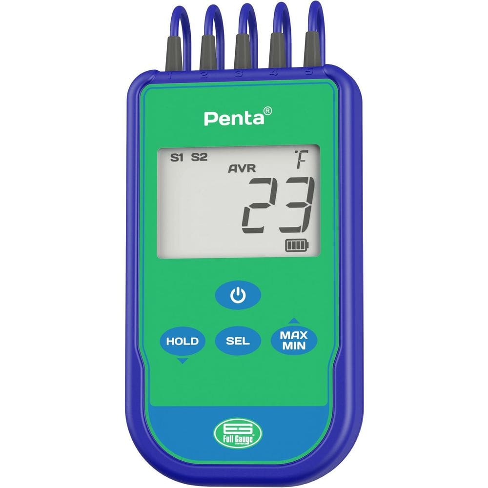 Termometro Full Gauge Refrigeração Liquidos Penta 5 Sensores