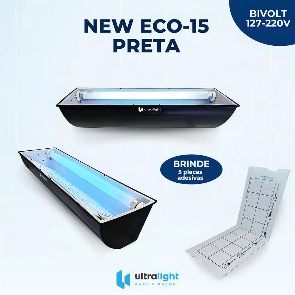 Lâmpada Uv-A 15 W 45Cm Armadilha Pega Mata Mosca Mosquito