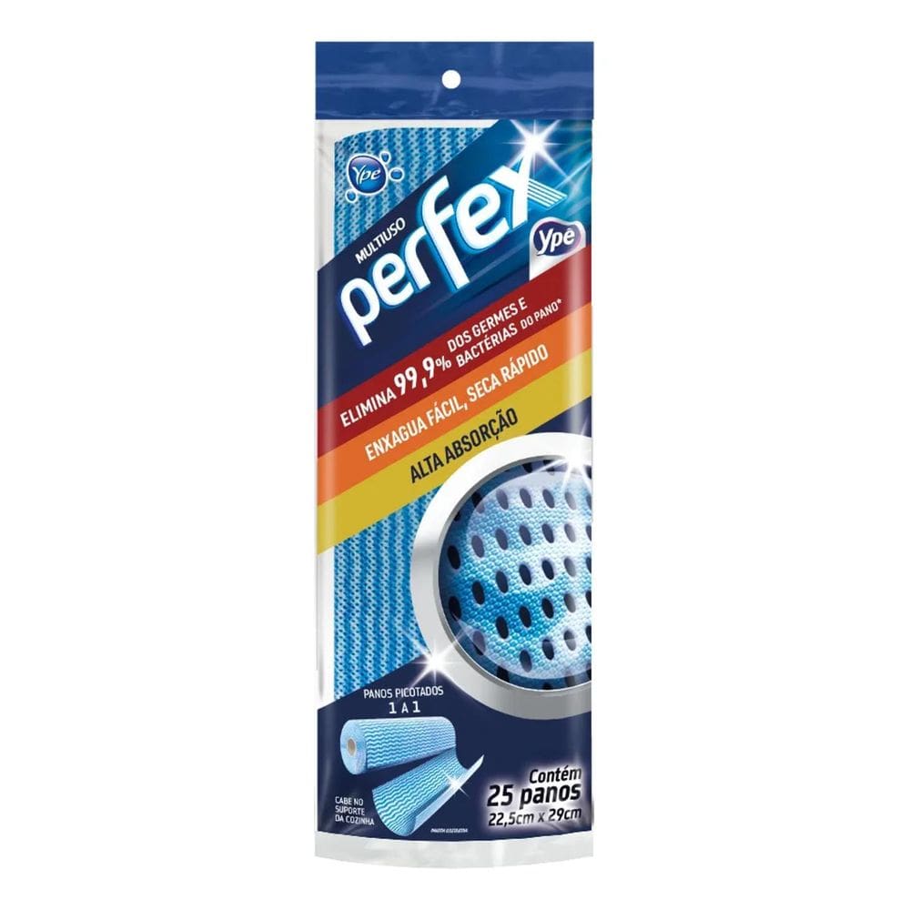 Pano Perfex Multiuso Azul 25 Unidades