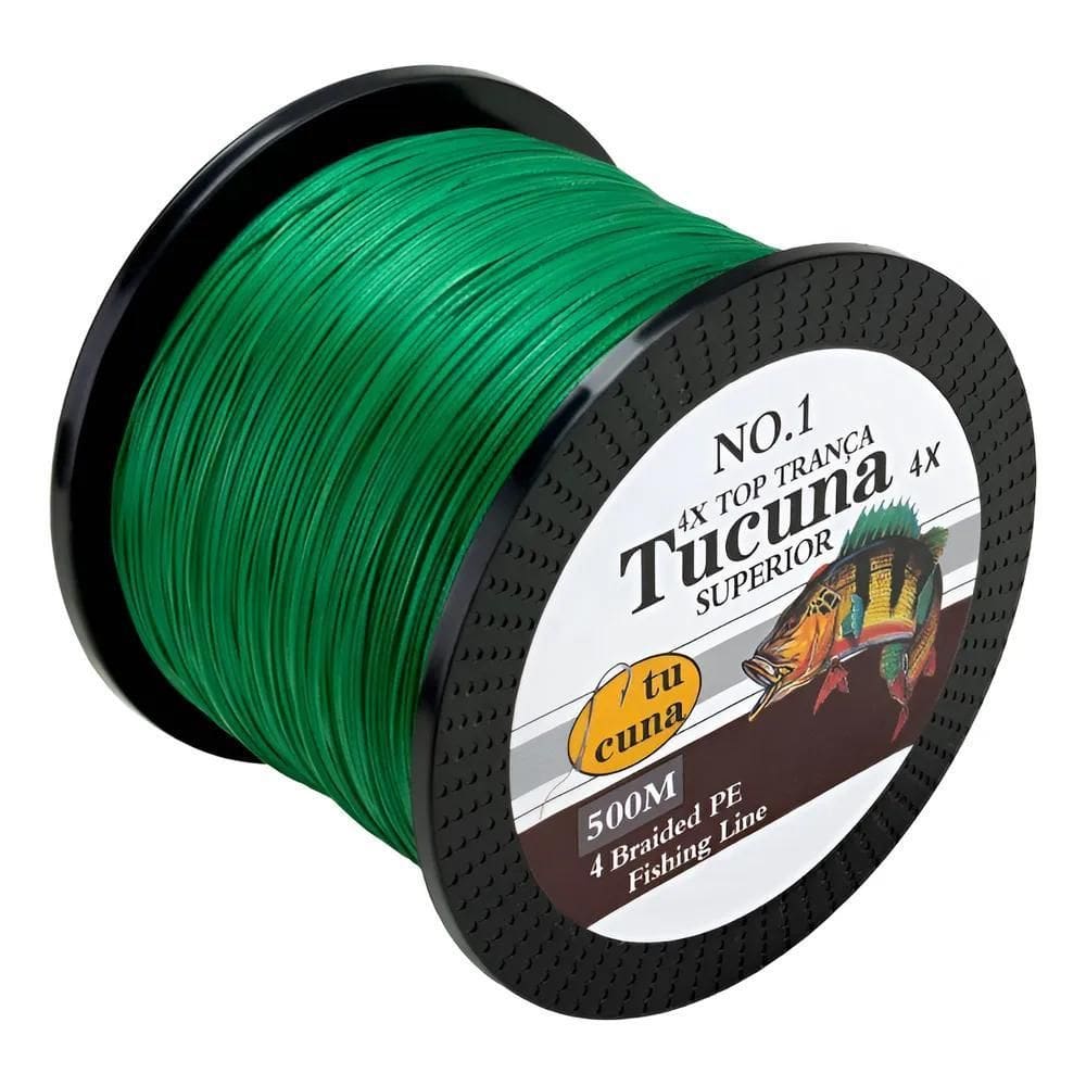 Linha Multifilamento Pe Verde Tucuna 0,08Mm Fina , 8Lbs, 3,7
