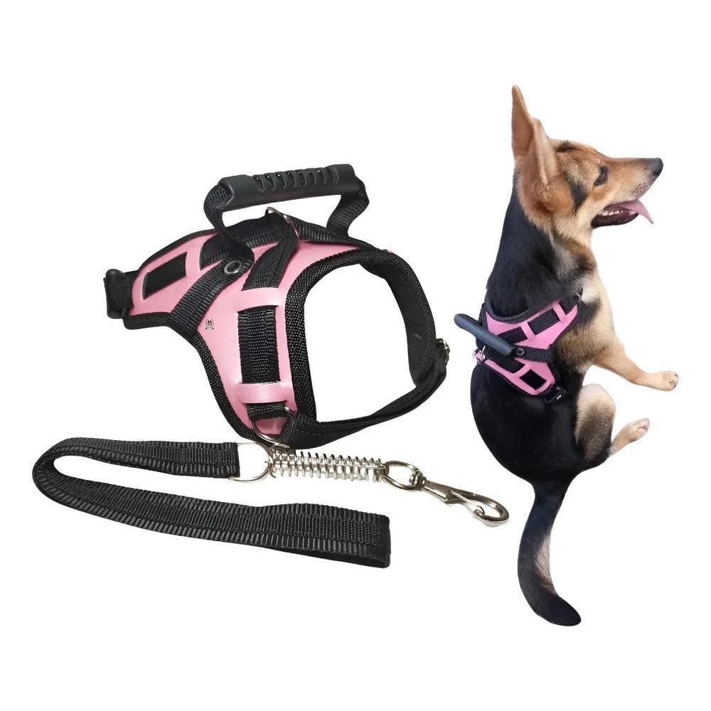 Guia Peitoral Cães Coleira Peitoral Colete Pet Cão Ref Preto