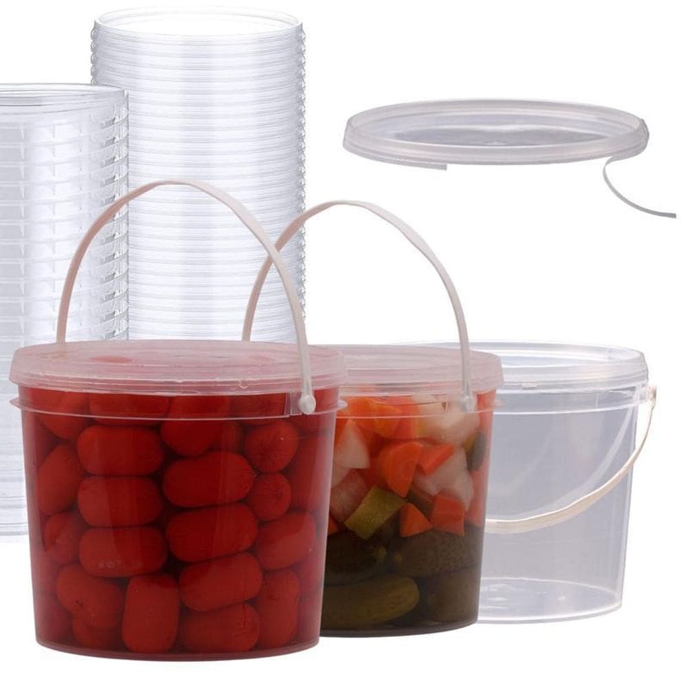 Balde Bpa Free Com Tampa De Pressão 15 Pçs