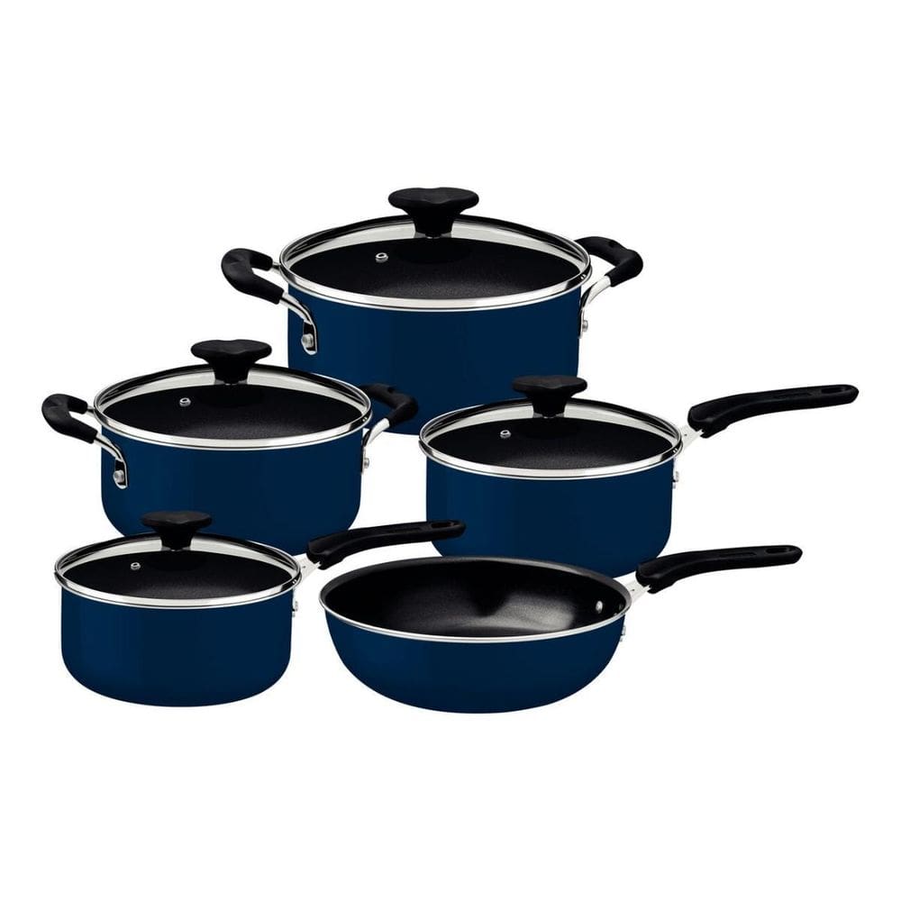 Jogo De Panelas Tramontina Tunis 5Pçs Azul