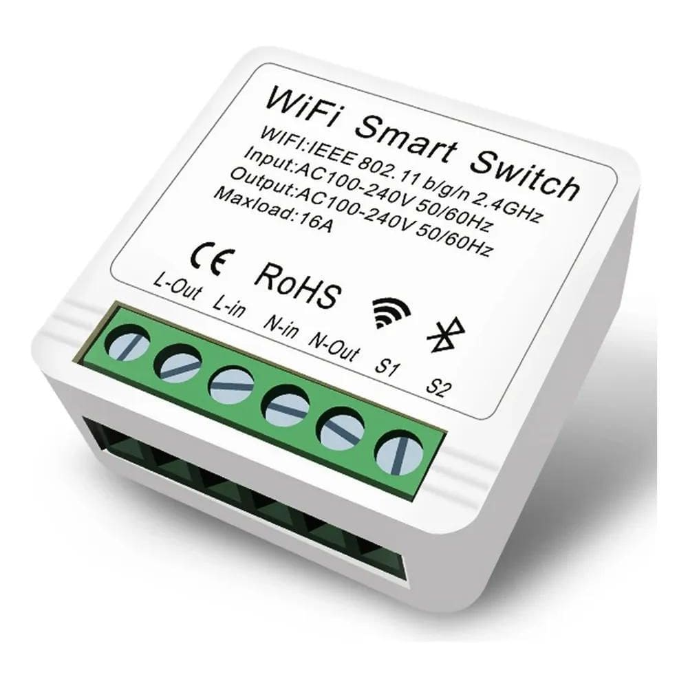 Smart Switch Mini Interruptor Inteligente Wi-Fi 16A Diy
