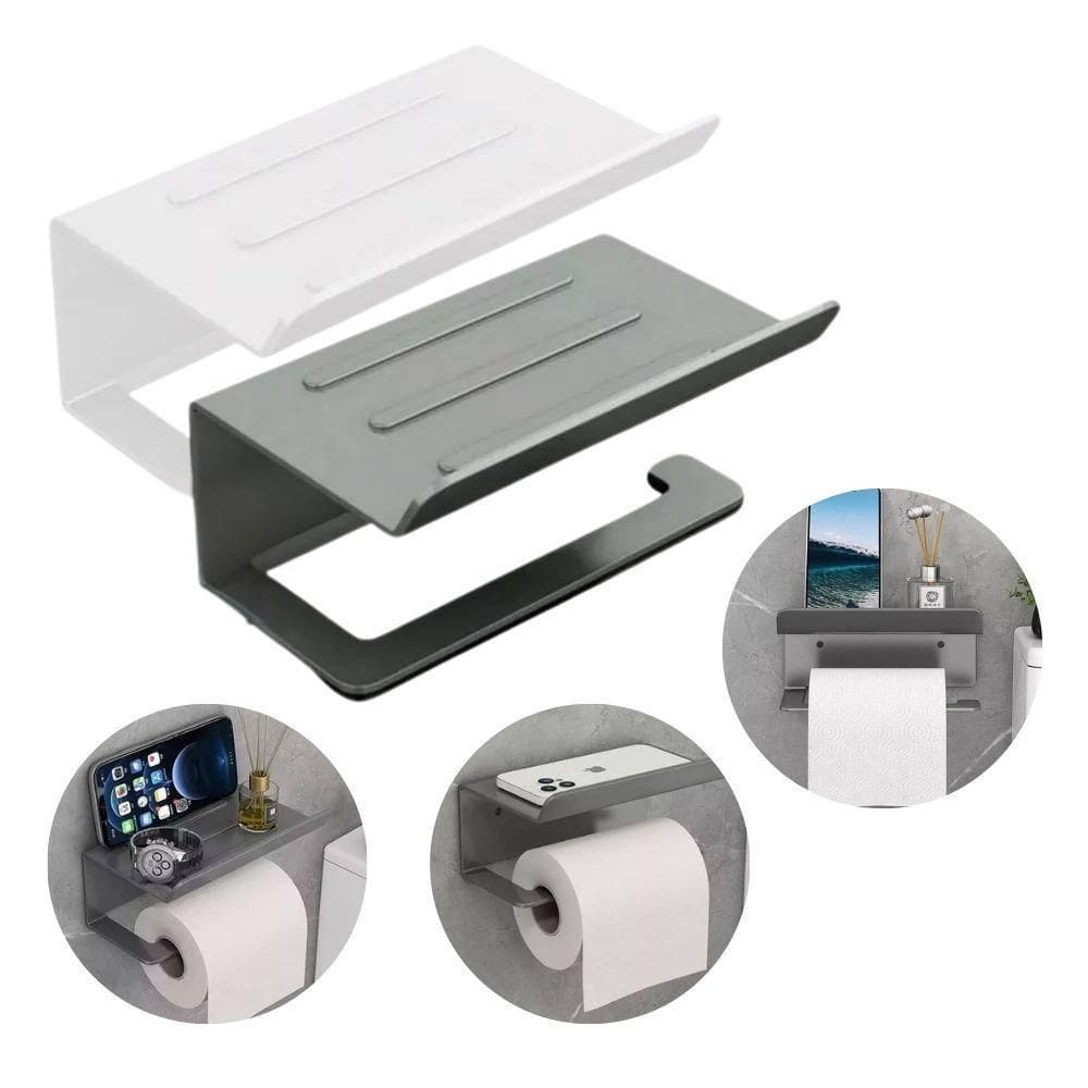 Suporte De Banheiro Papel Higiênico E Acessórios Aço Inox