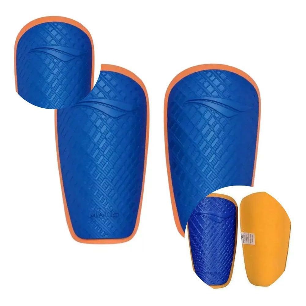 Caneleira Penalty Matís Viii Fute Azul/Laranja