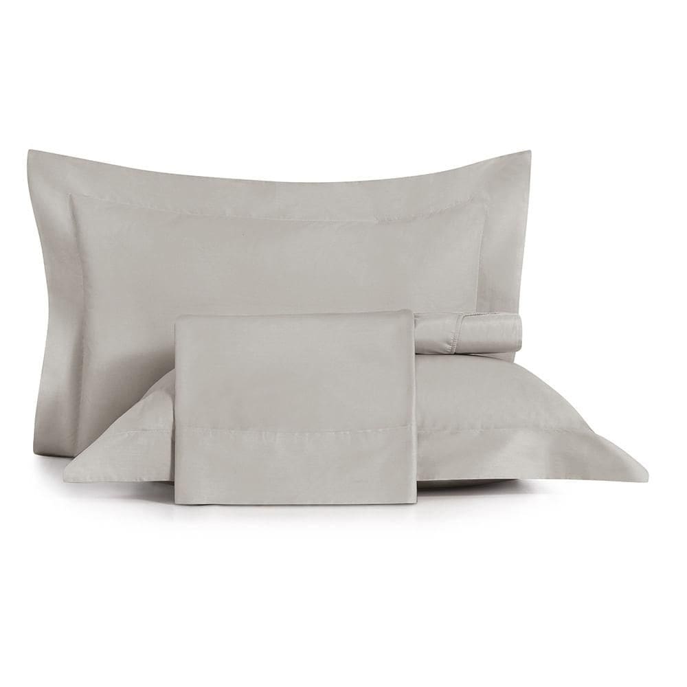 Jogo de Cama Casal 4 Peças Altenburg Algodão Lux 200 Fios Cinza Inspiração