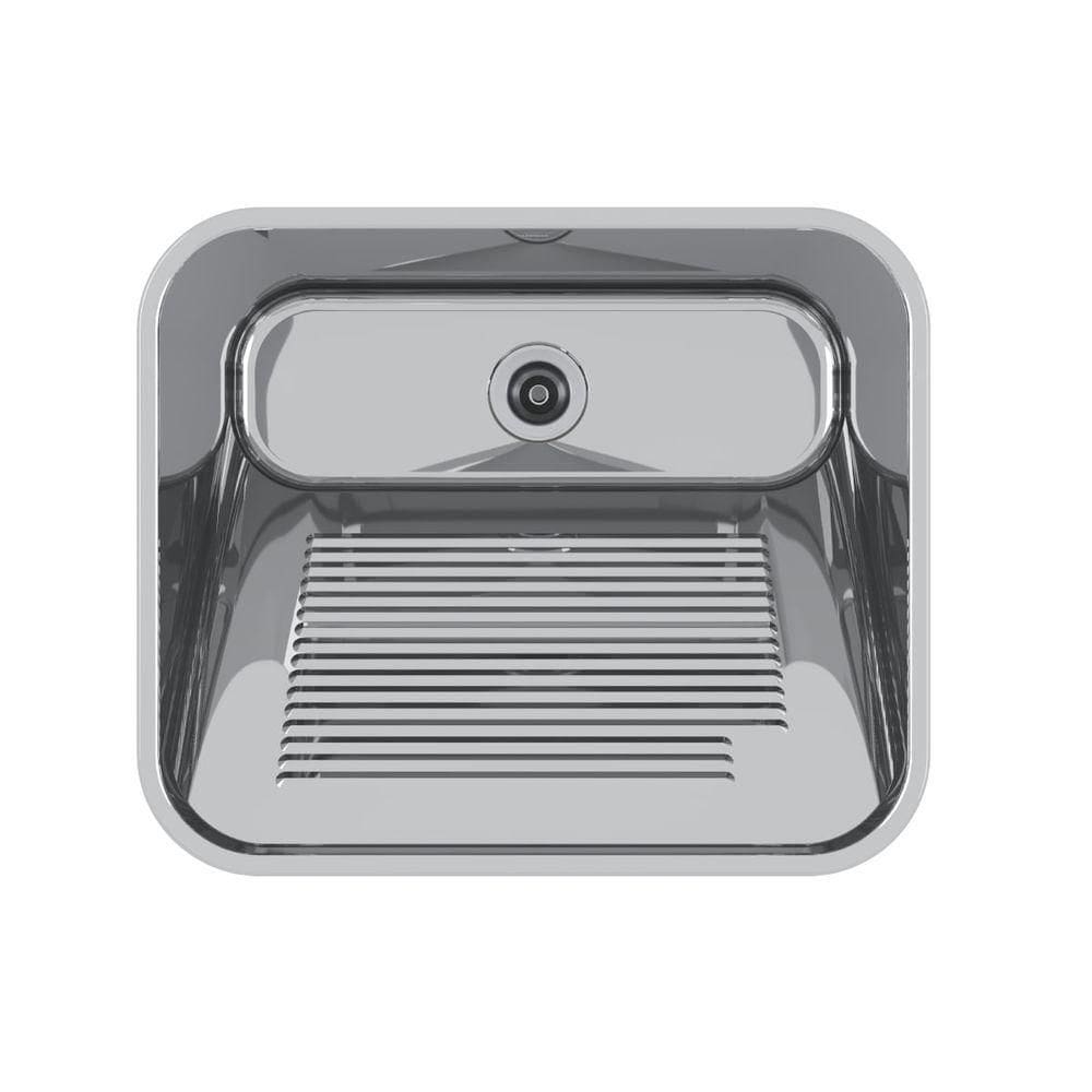 Tanque Mekal 60 Litros Em Aço Inox Alto Brilho 60x50x28,5 Cm Ct60