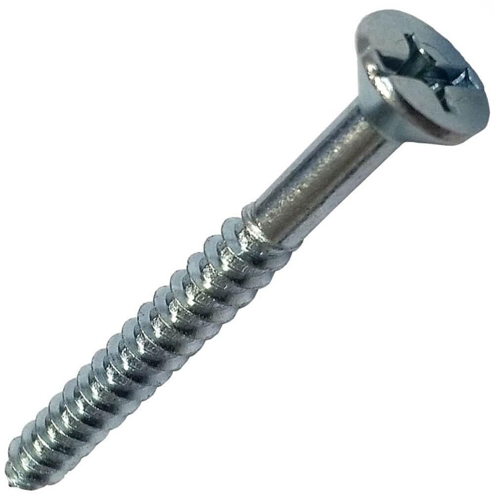 Parafuso Para Madeira Com Cabeça Chata 2,8x16 Com 50 Unidades - Pmd-70 - Fixtil