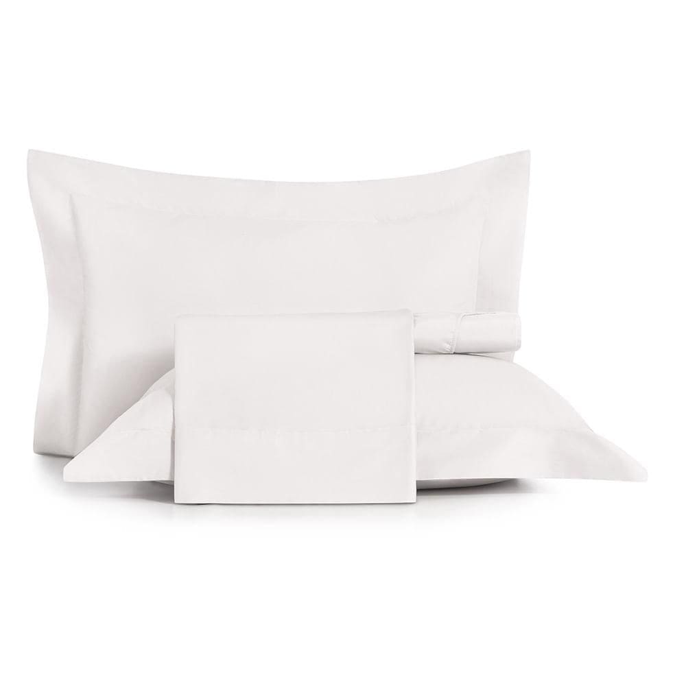 Jogo de Cama Casal 4 Peças Altenburg Algodão Lux 200 Fios Branco
