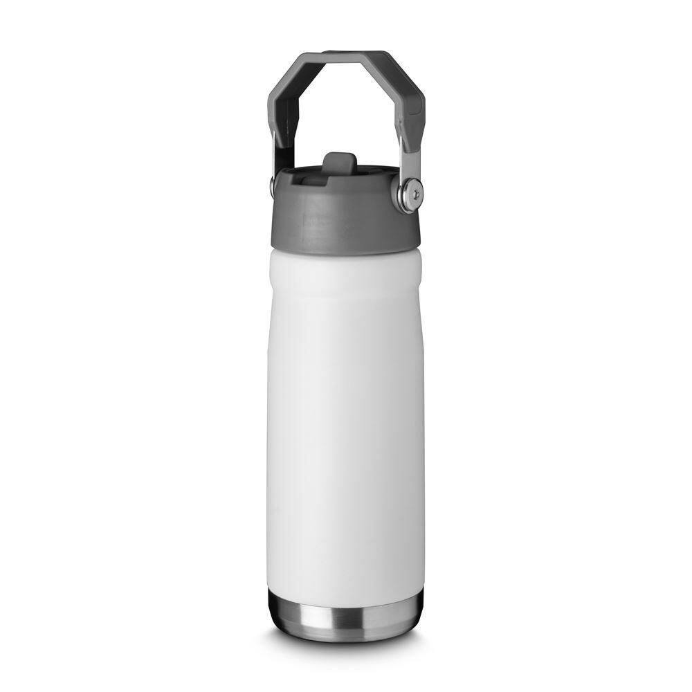 Garrafa Térmica Inox Branca 650ml - Estilo E Praticidade Para Suas Bebidas!