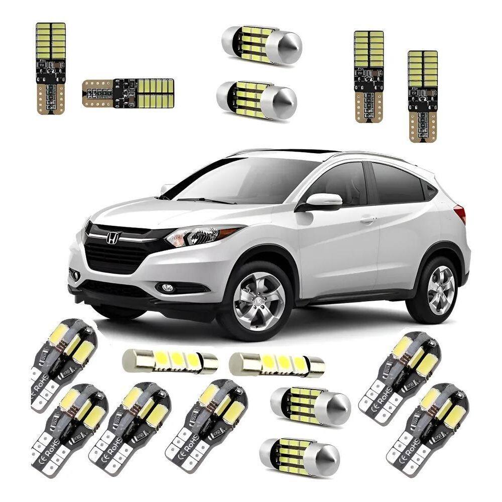 Kit Lampadas Led Hrv Premium 2015 - 2019 Pingo Teto Placa Ré