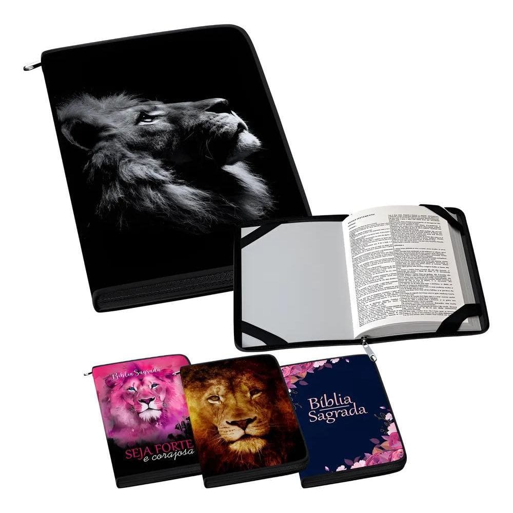 Maleta Case Pasta Capa De Proteção Para Bí Leão Preto E Bran