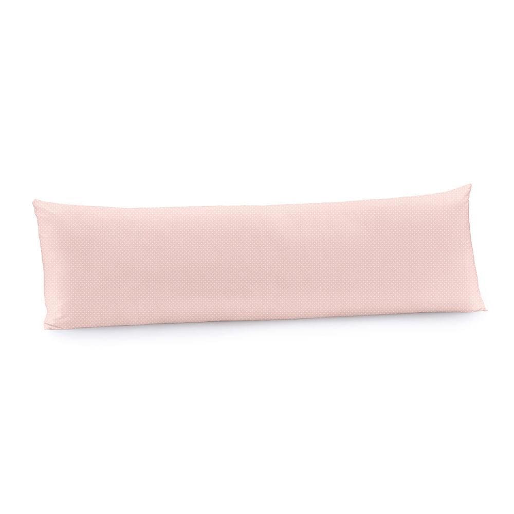 Fronha Body Pillow 40cm x 1,30m Altenburg Algodão Lux 200 Fios Inspire Rosa