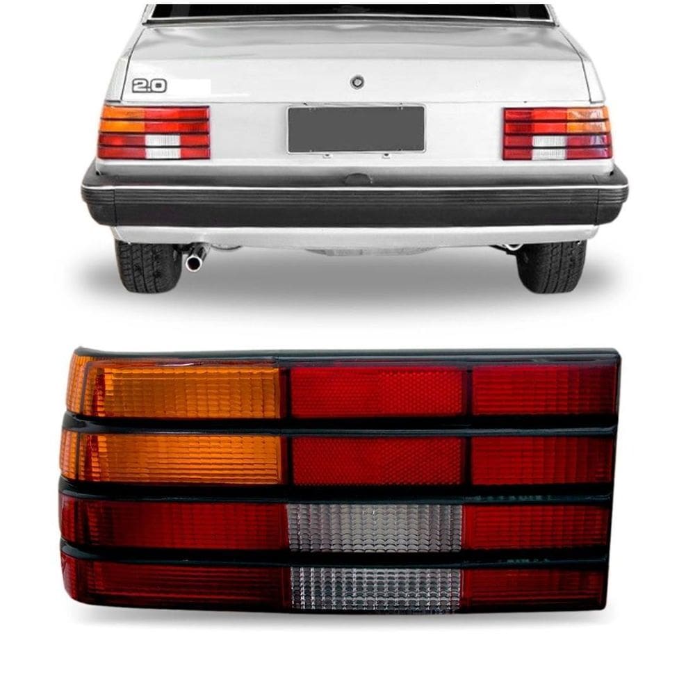 Lanterna Traseira Monza 1982/1990 Âmbar Friso Preto