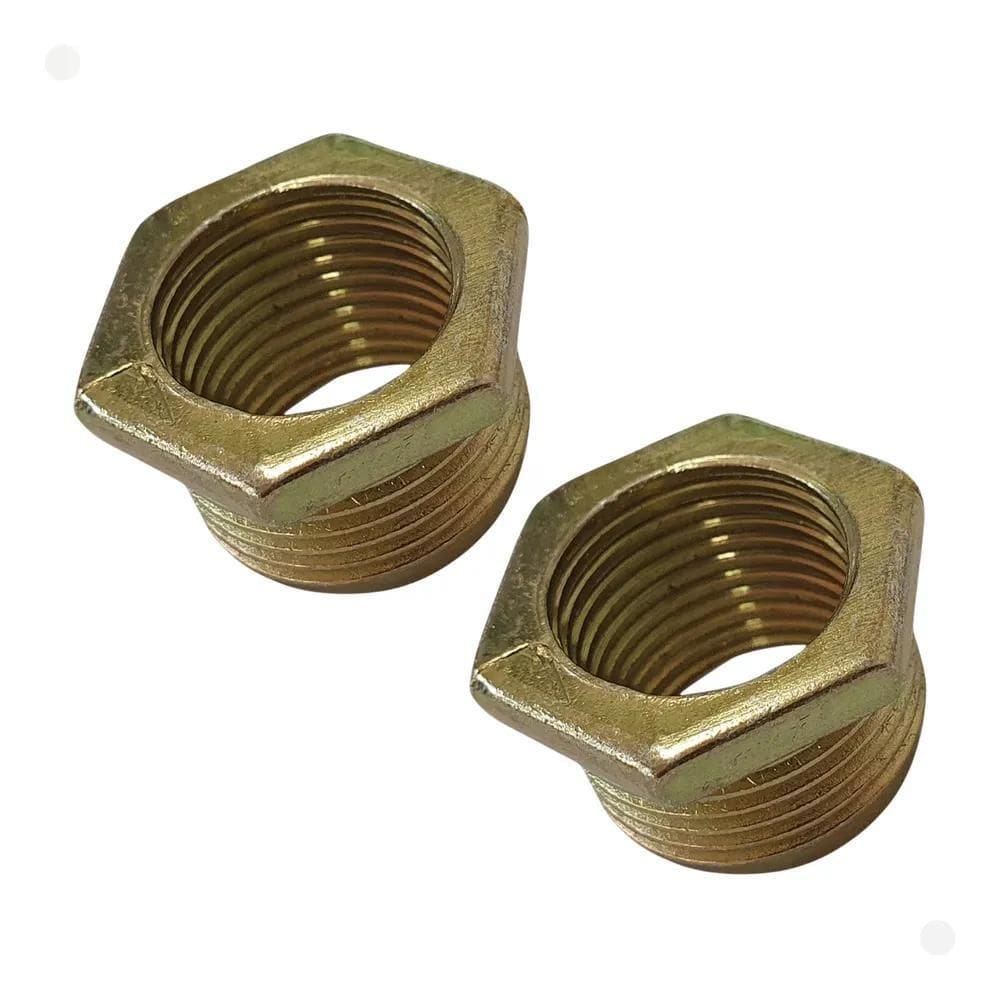 2 Bucha Niple De Reversão Redução Em Metal Femea 3/4 X Macho