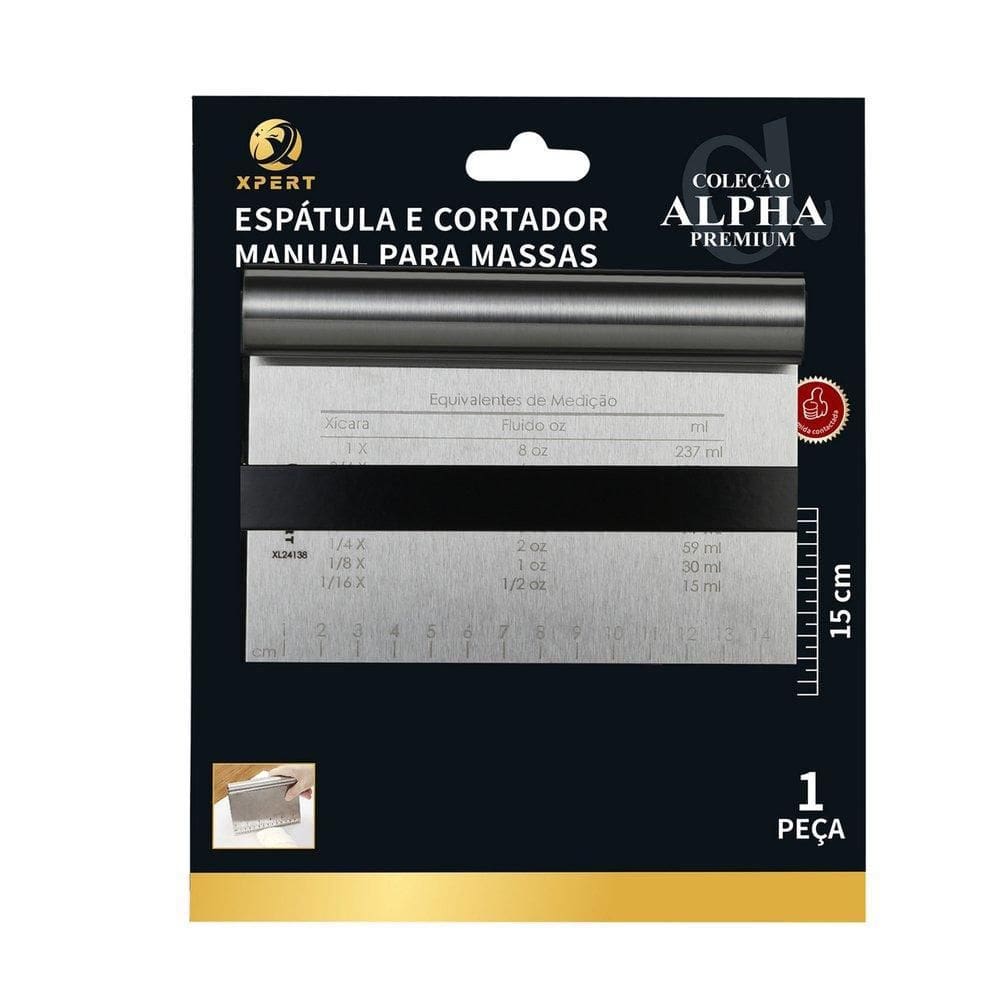 Espátula E Cortador Manual De Massa - Inox