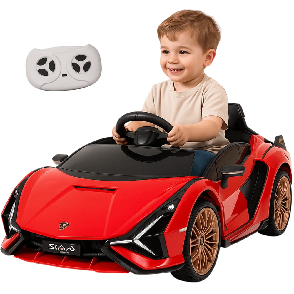 Carro Eletrico Importway Lamborghin Sian Vermelha 6V Controle Remoto
