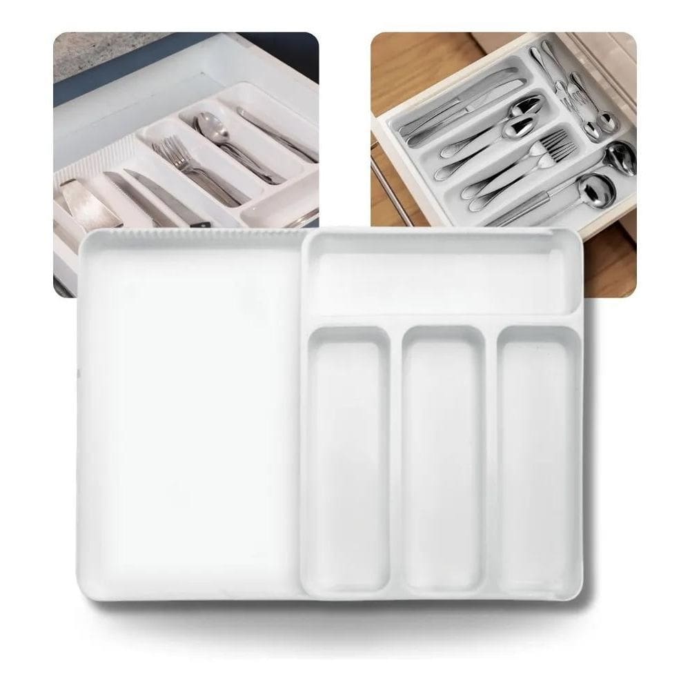 2X Organizador De Gavetas Porta Talheres Extensível Universa