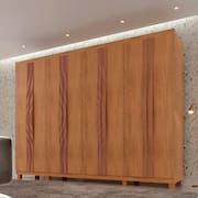 Guarda Roupa Casal Dunas com 8 Portas e 4 Gavetas MDF com Pes Moderna Mobilia