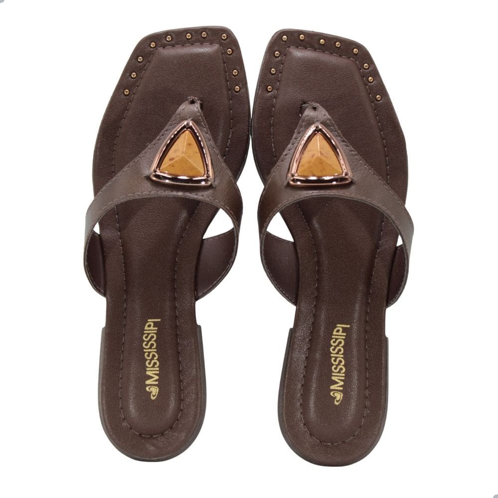 Tamanco Rasteiro Mississipi Mf322.0002 Marrom