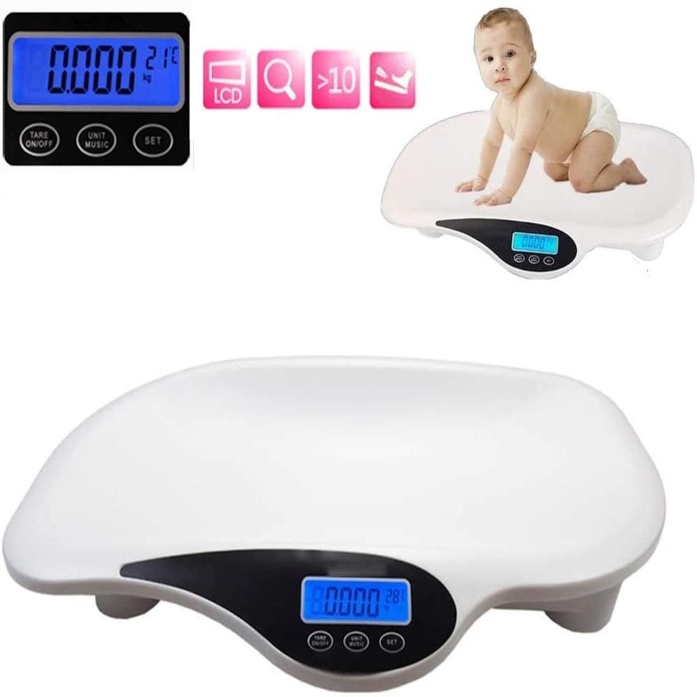 Balança Digital Pediátrica Infantil Musical 20Kg Com Medidor